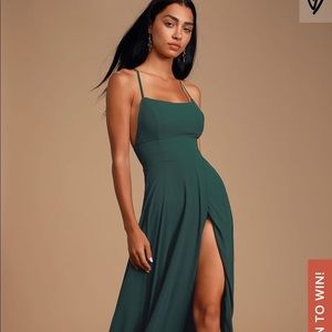 Lulus Dreamy Romance Backless Maxi Dress.